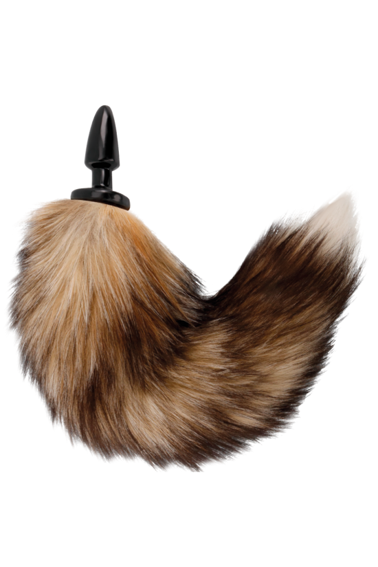 DARKNESS - CODA NATURALE CON PLUG ANALE IN SILICONE 10 CM