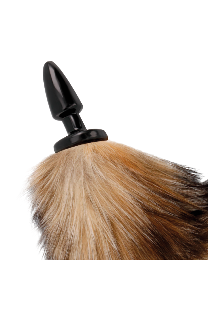 DARKNESS - CODA NATURALE CON PLUG ANALE IN SILICONE 10 CM