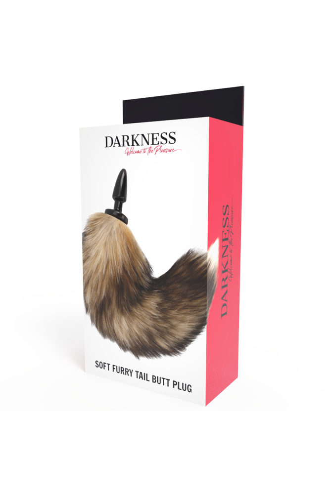DARKNESS - CODA NATURALE CON PLUG ANALE IN SILICONE 10 CM