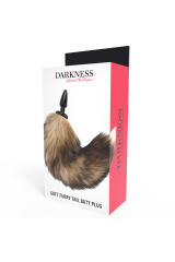 DARKNESS - CODA NATURALE CON PLUG ANALE IN SILICONE 10 CM