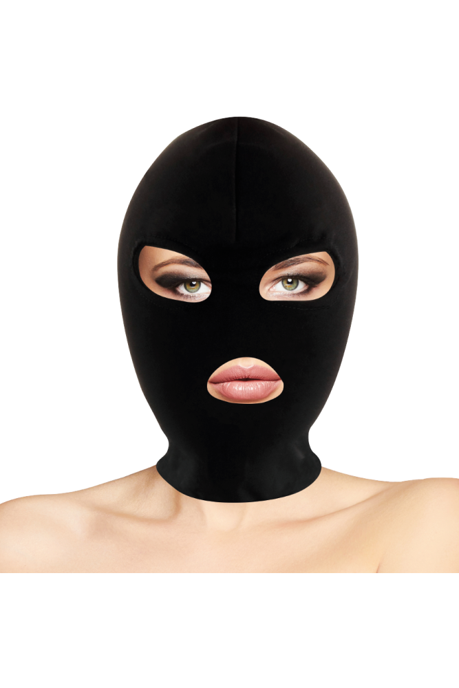 DARKNESS - MASCHERA DI SOTTOMISSIONE BDSM BOCCA E OCCHI NERA
