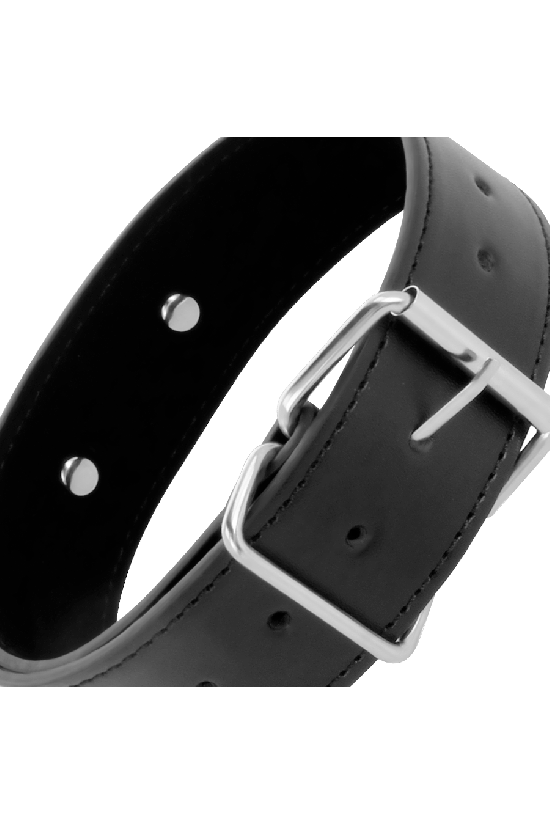 DARKNESS - COLLANA POSTURA CON CATENA IN PELLE