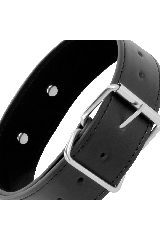 DARKNESS - COLLANA POSTURA CON CATENA IN PELLE