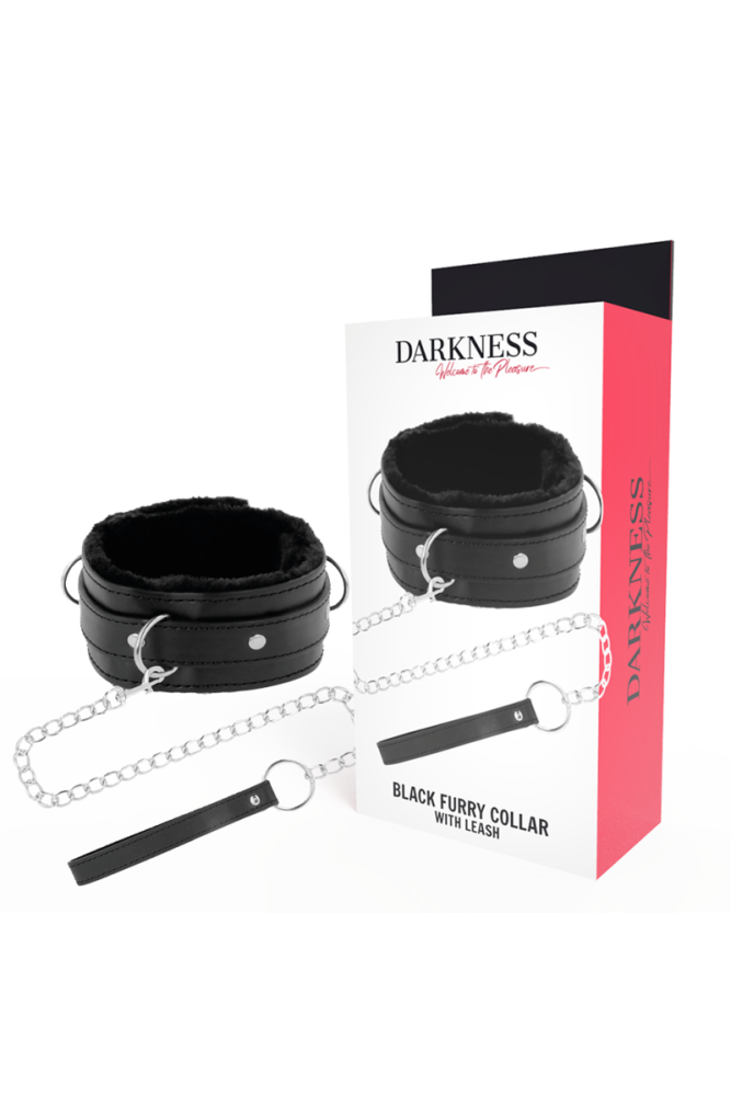 DARKNESS - COLLANA PER POSTURA CONFORTEVOLE CON CATENA IN PELLE