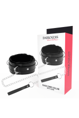 DARKNESS - COLLANA PER POSTURA CONFORTEVOLE CON CATENA IN PELLE