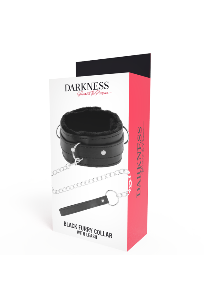 DARKNESS - COLLANA PER POSTURA CONFORTEVOLE CON CATENA IN PELLE
