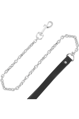 DARKNESS - COLLANA IN PELLE DI ALTA QUALITÀ CON GUINZAGLIO