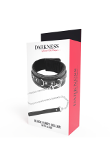 DARKNESS - COLLANA IN PELLE DI ALTA QUALITÀ CON GUINZAGLIO