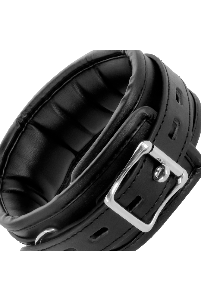 DARKNESS - COLLANA IN MORBIDA PELLE CON CATENA