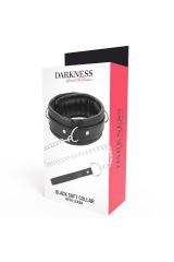 DARKNESS - COLLANA IN MORBIDA PELLE CON CATENA