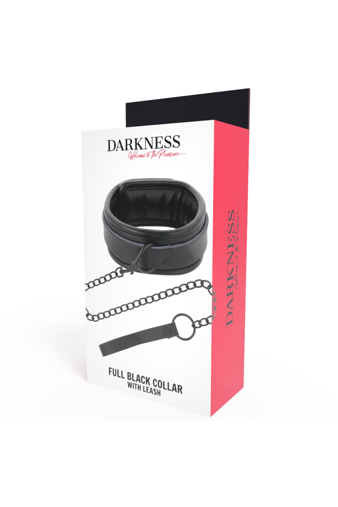 DARKNESS - COLLANA NERA CON CATENA