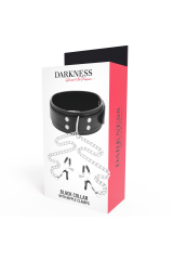 DARKNESS - COLLARE CON Morsetti PER CAPEZZOLI NERO