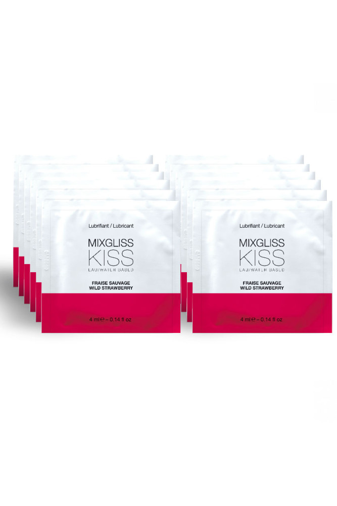 MIXGLISS - LUBRIFICANTE A BASE ACQUA GUSTO FRAGOLA 12 MONODOSE 4 ML