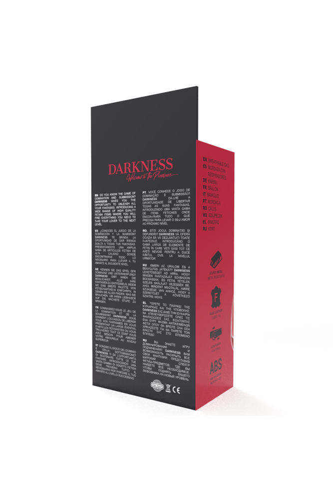 DARKNESS - BAVAGLINO TRASPIRANTE ROSSO