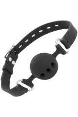 DARKNESS - BAVAGLINO IN SILICONE TRASPIRANTE NERO