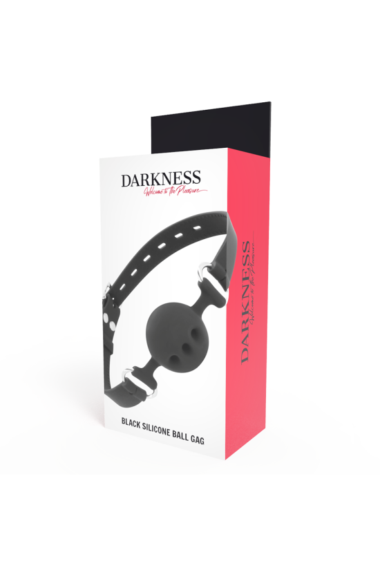 DARKNESS - BAVAGLINO IN SILICONE TRASPIRANTE NERO