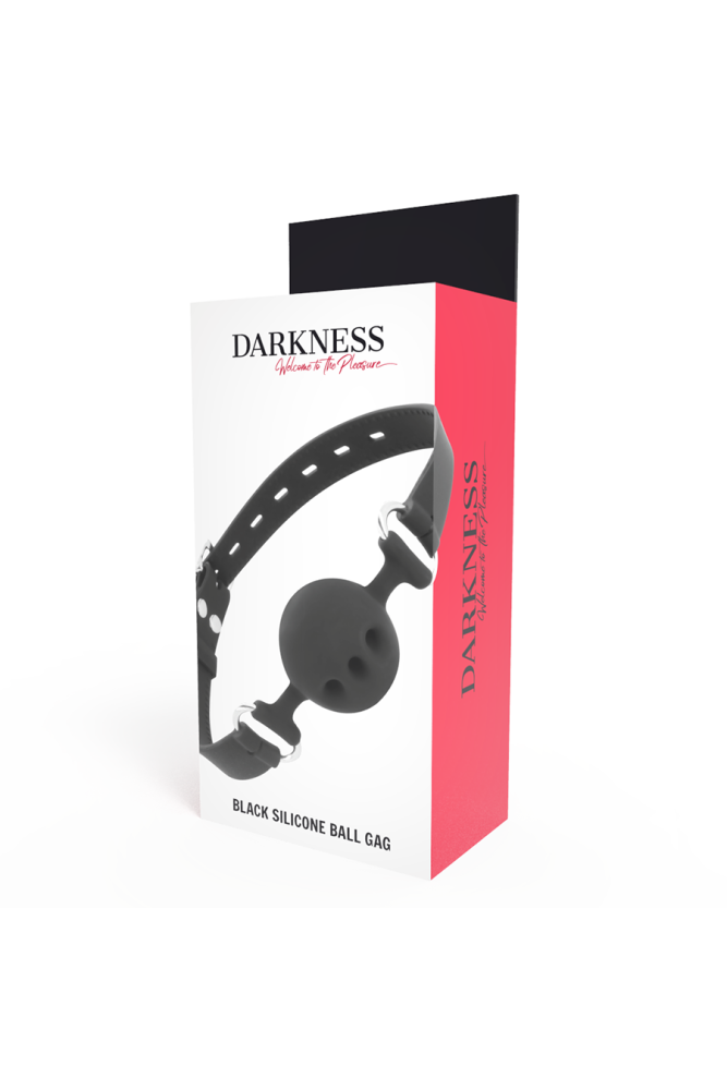 DARKNESS - BAVAGLINO IN SILICONE TRASPIRANTE NERO