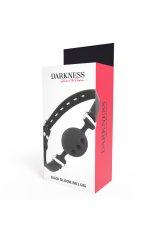 DARKNESS - BAVAGLINO IN SILICONE TRASPIRANTE NERO