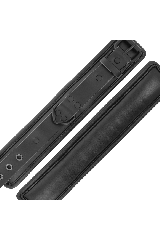 DARKNESS - MANETTE REGOLABILI ALLA CAVIGLIA IN PELLE NERA