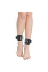 DARKNESS - MANETTE ALLA CAVIGLIA REGOLABILI IN PELLE NERA