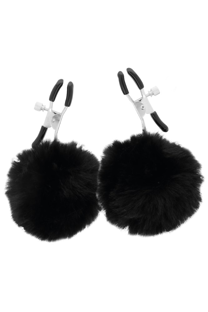 DARKNESS - MORSETTI PER CAPEZZOLI CON POM POM 1