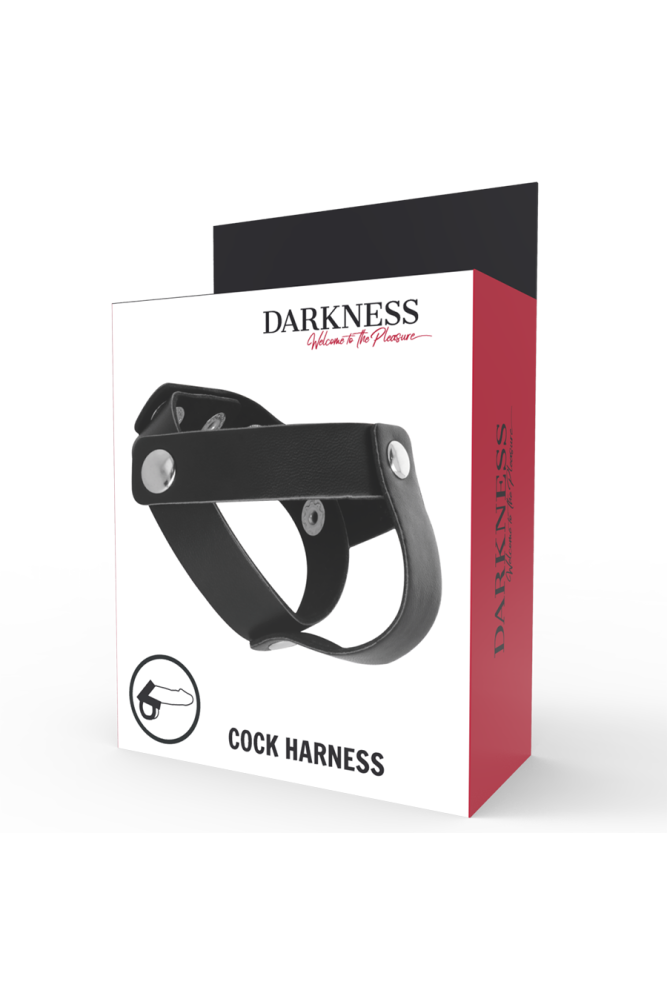 DARKNESS - ANELLO IN PELLE PER PENE E TESTICOLI