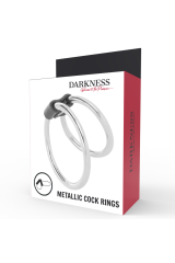 DARKNESS - ANELLO PER PENE DOPPIO IN METALLO