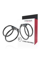 DARKNESS - DOPPIO ANELLO PER PENE FLESSIBILE