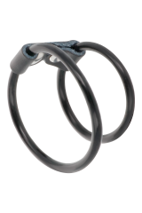 DARKNESS - DOPPIO ANELLO PER PENE FLESSIBILE