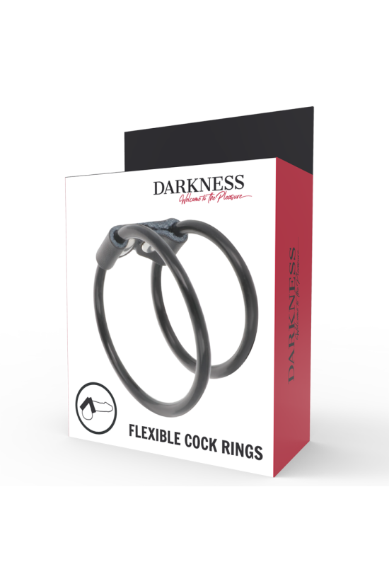DARKNESS - DOPPIO ANELLO PER PENE FLESSIBILE