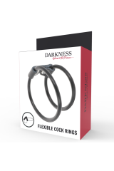DARKNESS - DOPPIO ANELLO PER PENE FLESSIBILE
