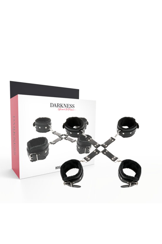 DARKNESS - MANETTE IN PELLE PER PIEDI E MANI NERE