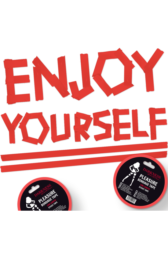 DARKNESS - NASTRO BONDAGE ADESIVO ROSSO 15M