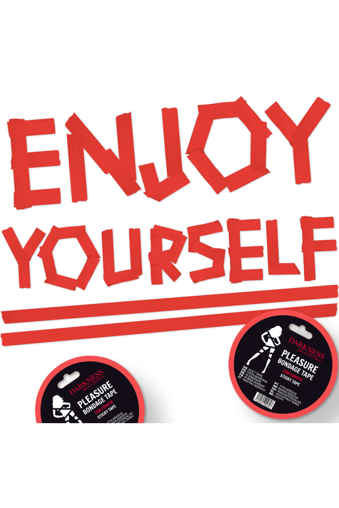 DARKNESS - NASTRO BONDAGE ADESIVO ROSSO 15M