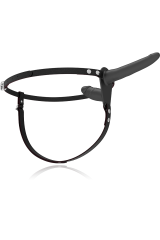 FETISH SUBMISSIVE HARNESS - DOPPIA PENETRAZIONE NERA