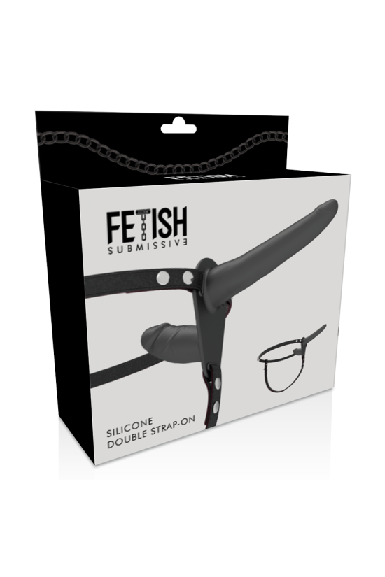 FETISH SUBMISSIVE HARNESS - DOPPIA PENETRAZIONE NERA