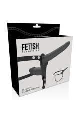FETISH SUBMISSIVE HARNESS - DOPPIA PENETRAZIONE NERA