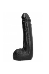 ALL BLACK - DILDO REALISTICO NERO MORBIDO 20 CM