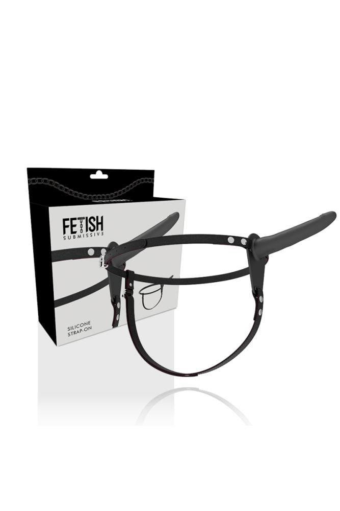 FETISH SUBMISSIVE HARNESS - SILICONE NERO 15 CM