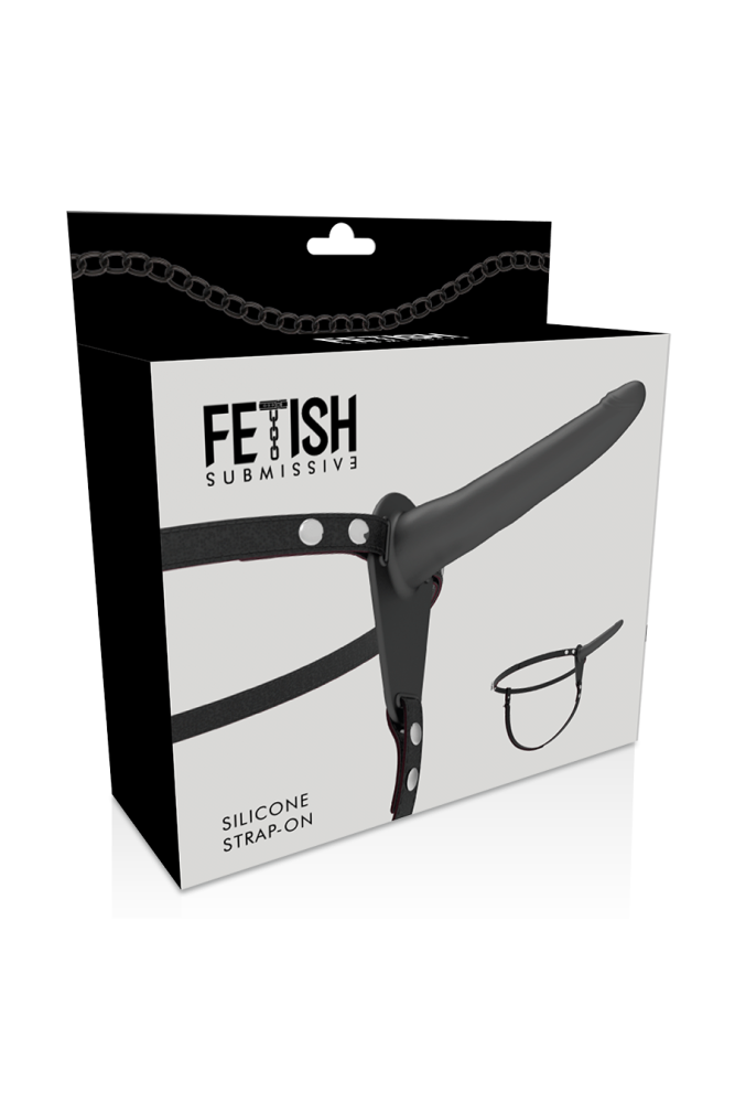 FETISH SUBMISSIVE HARNESS - SILICONE NERO 15 CM