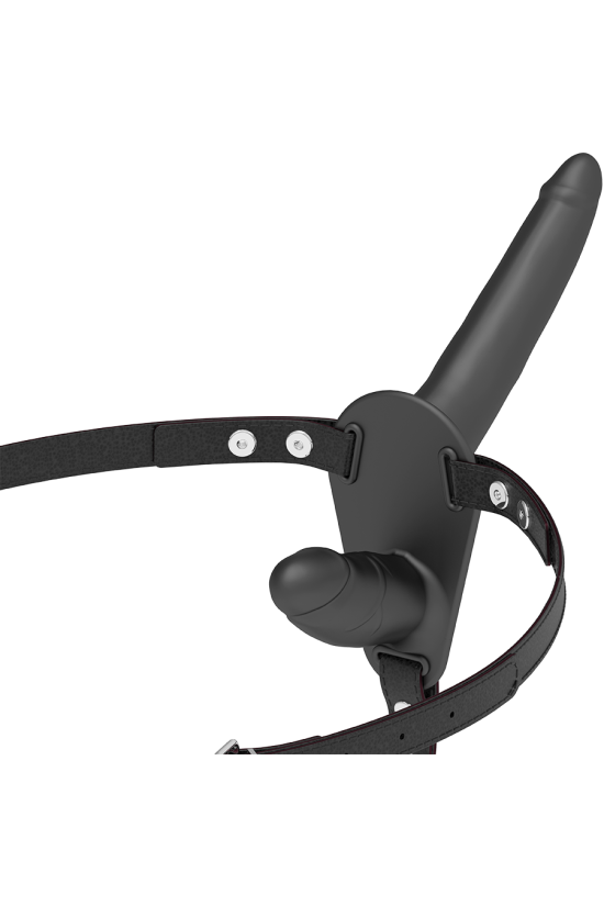 FETISH SUBMISSIVE DOPPIO CINTURINO IN PENETRIX NERO UP