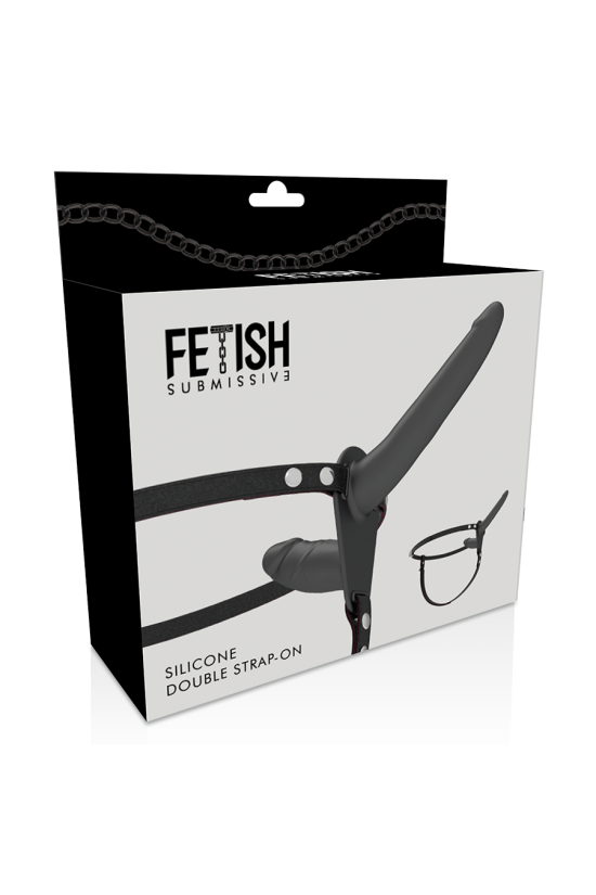 FETISH SUBMISSIVE DOPPIO CINTURINO IN PENETRIX NERO UP