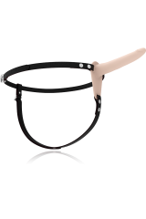 FETISH SUBMISSIVE HARNESS - VIBRATORE IN SILICONE CARNE 15 CM