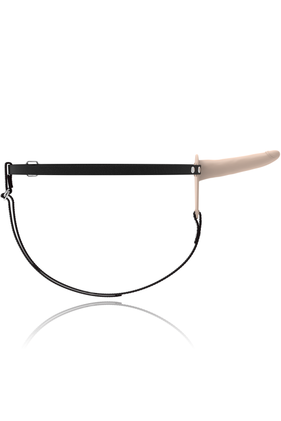 FETISH SUBMISSIVE HARNESS - VIBRATORE IN SILICONE CARNE 15 CM