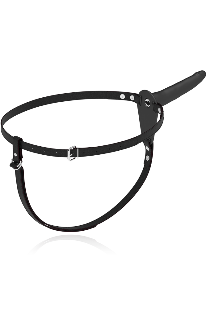 FETISH SUBMISSIVE HARNESS - VIBRATORE IN SILICONE NERO 15 CM