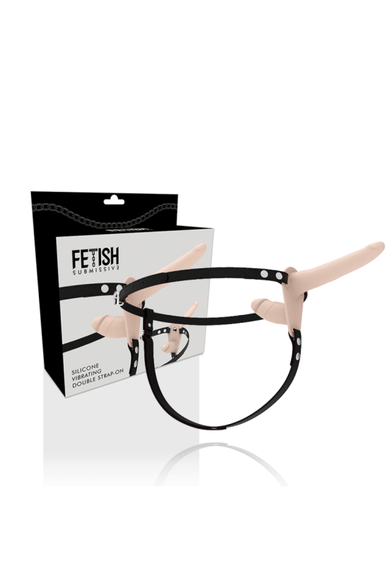 FETISH SUBMISSIVE HARNESS - VIBRATORE FLESH UP A DOPPIA PENETRAZIONE