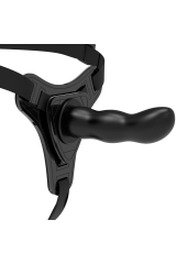 FETISH SUBMISSIVE HARNESS - SILICONE NERO PUNTO G 16 CM