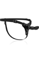 FETISH SUBMISSIVE HARNESS - SILICONE NERO PUNTO G 16 CM