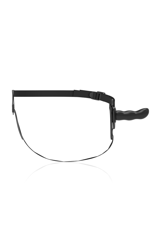 FETISH SUBMISSIVE HARNESS - SILICONE NERO PUNTO G 16 CM