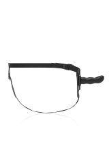 FETISH SUBMISSIVE HARNESS - SILICONE NERO PUNTO G 16 CM